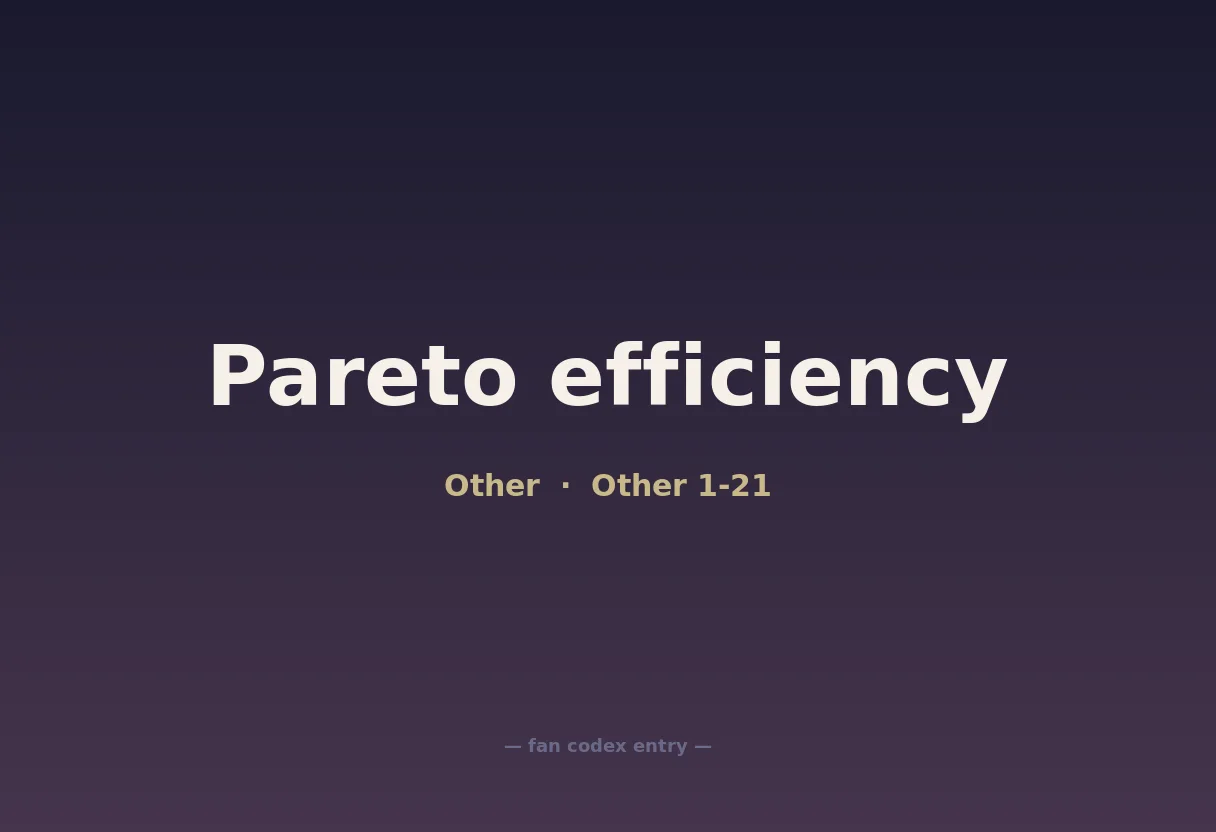 Pareto efficiency